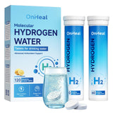 OnHeal Hydrogen Water Tablets tube front view with 20 tablets
