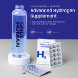 ONLY HUMAN Hydrogen Tablets back view with ingredient list