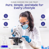 ONLY HUMAN Hydrogen Tablets lifestyle scene with water bottle