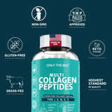 Only The Best Collagen Capsules back view with ingredient list
