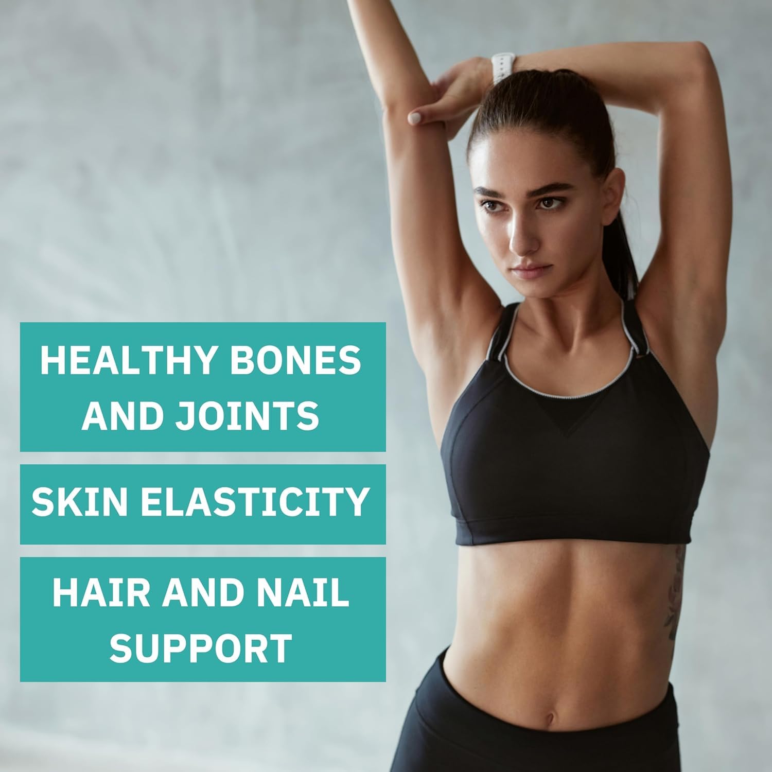 Only The Best Collagen Capsules with measuring spoon for dosage