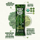 OnlyKale Organic Kale Powder mixed in a smoothie
