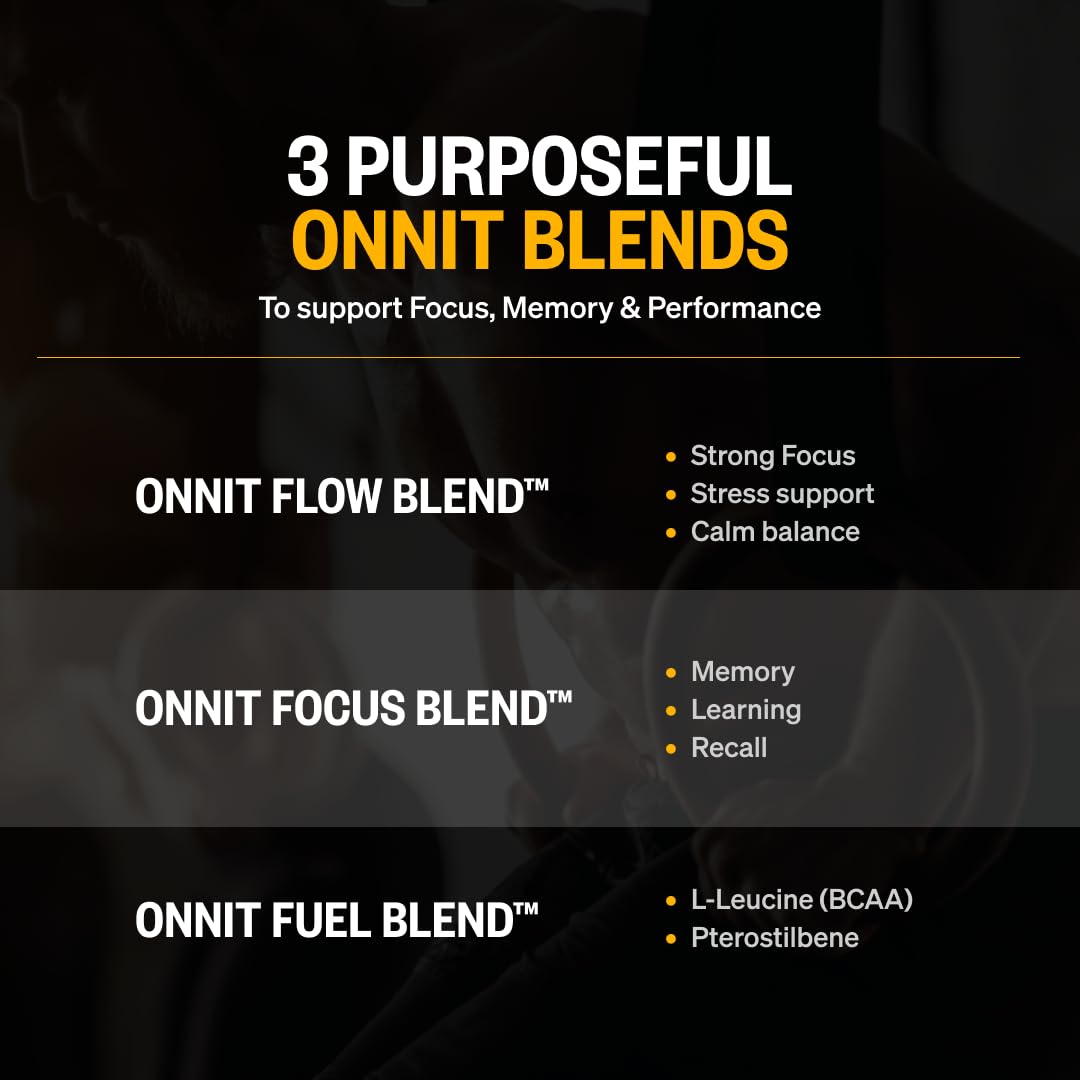 ONNIT Alpha Brain Cognitive Support Supplement on a desk