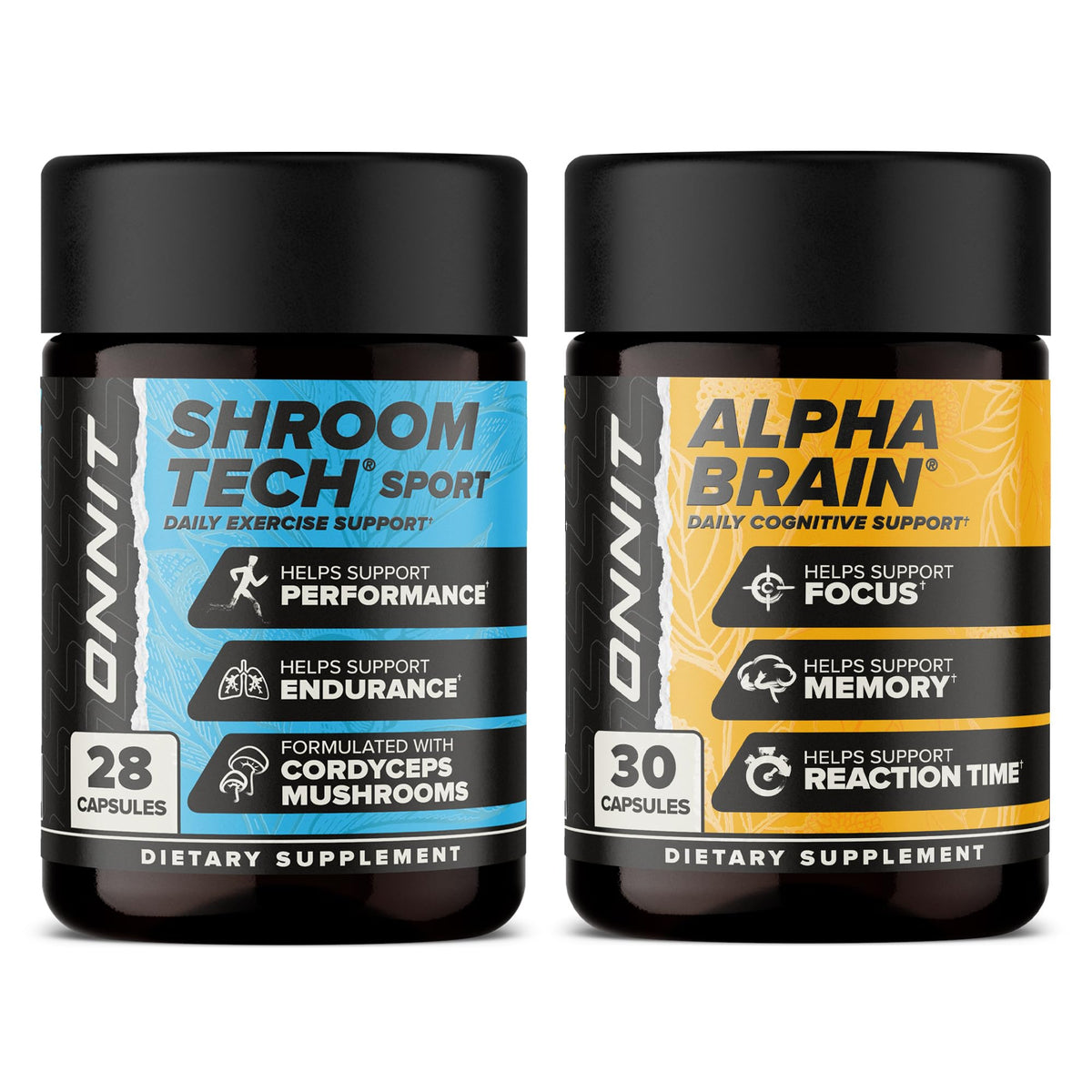 ONNIT Alpha BRAIN supplement bottle front view