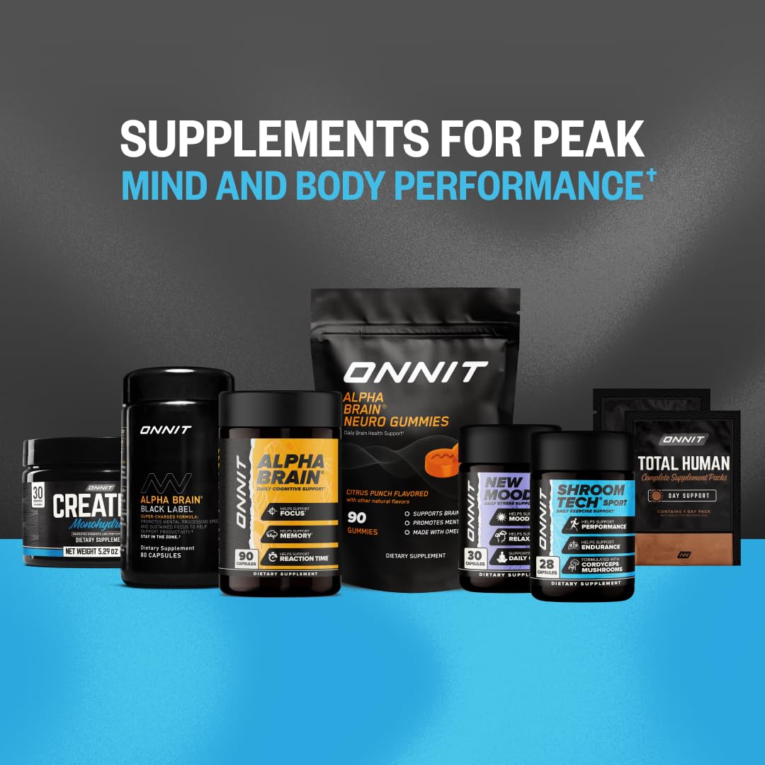 ONNIT Creatine Monohydrate 590g on a fitness mat