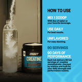 ONNIT Creatine Monohydrate 590g packaging side view