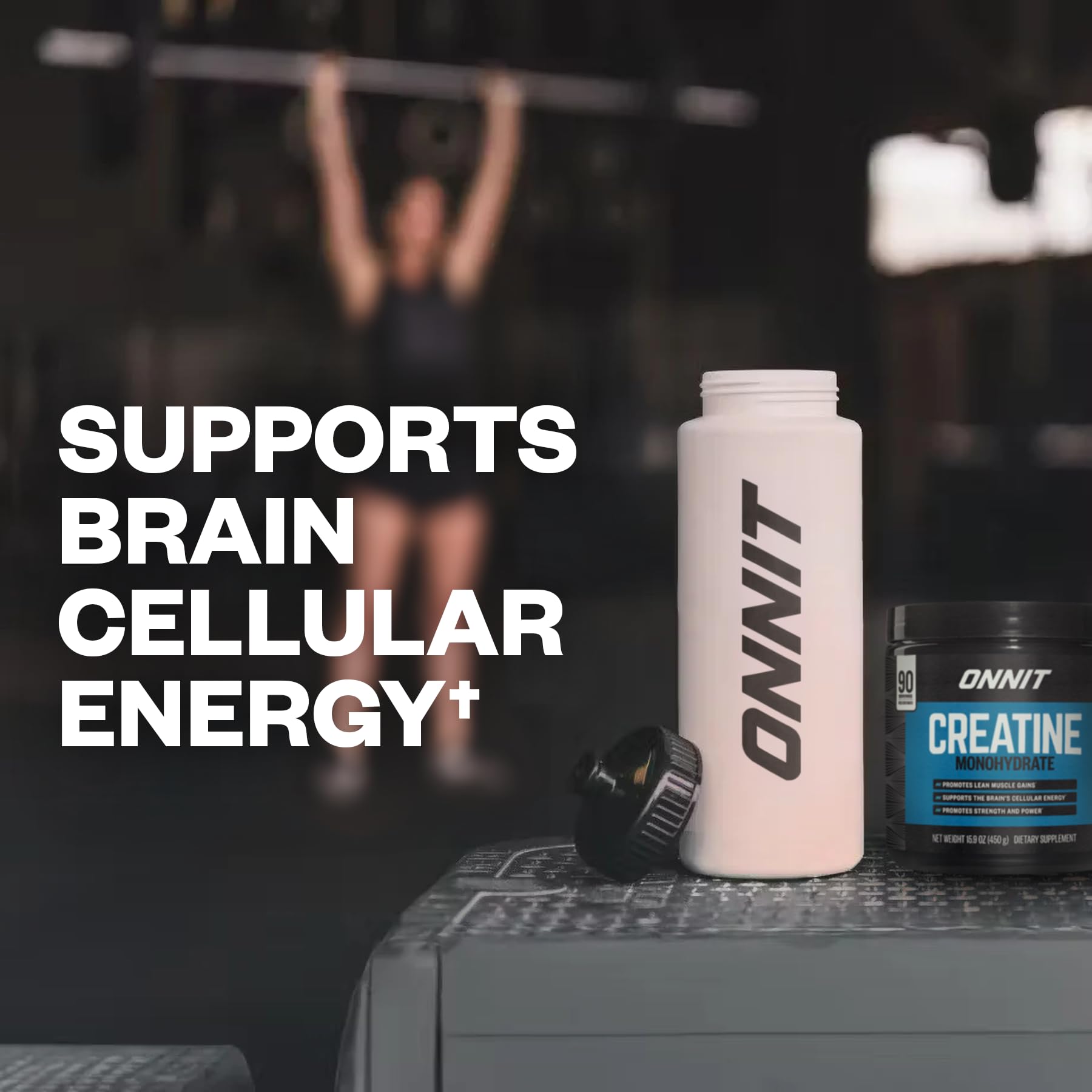 ONNIT Creatine Monohydrate 590g with measuring scoop