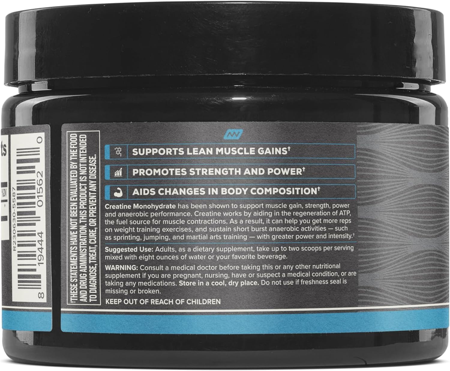 ONNIT Creatine Monohydrate Powder nutritional information