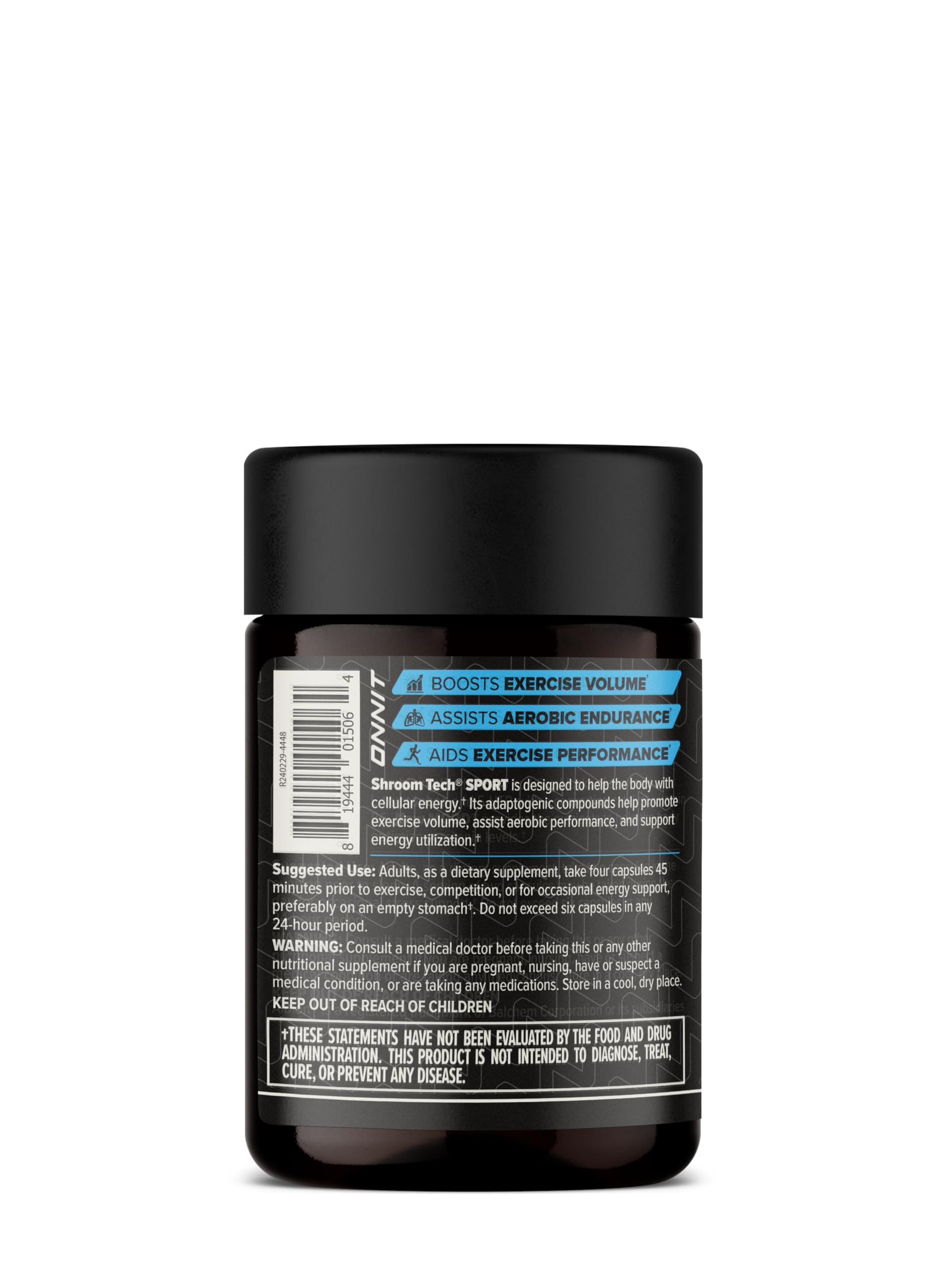ONNIT Shroom Tech SPORT supplement capsules on a table