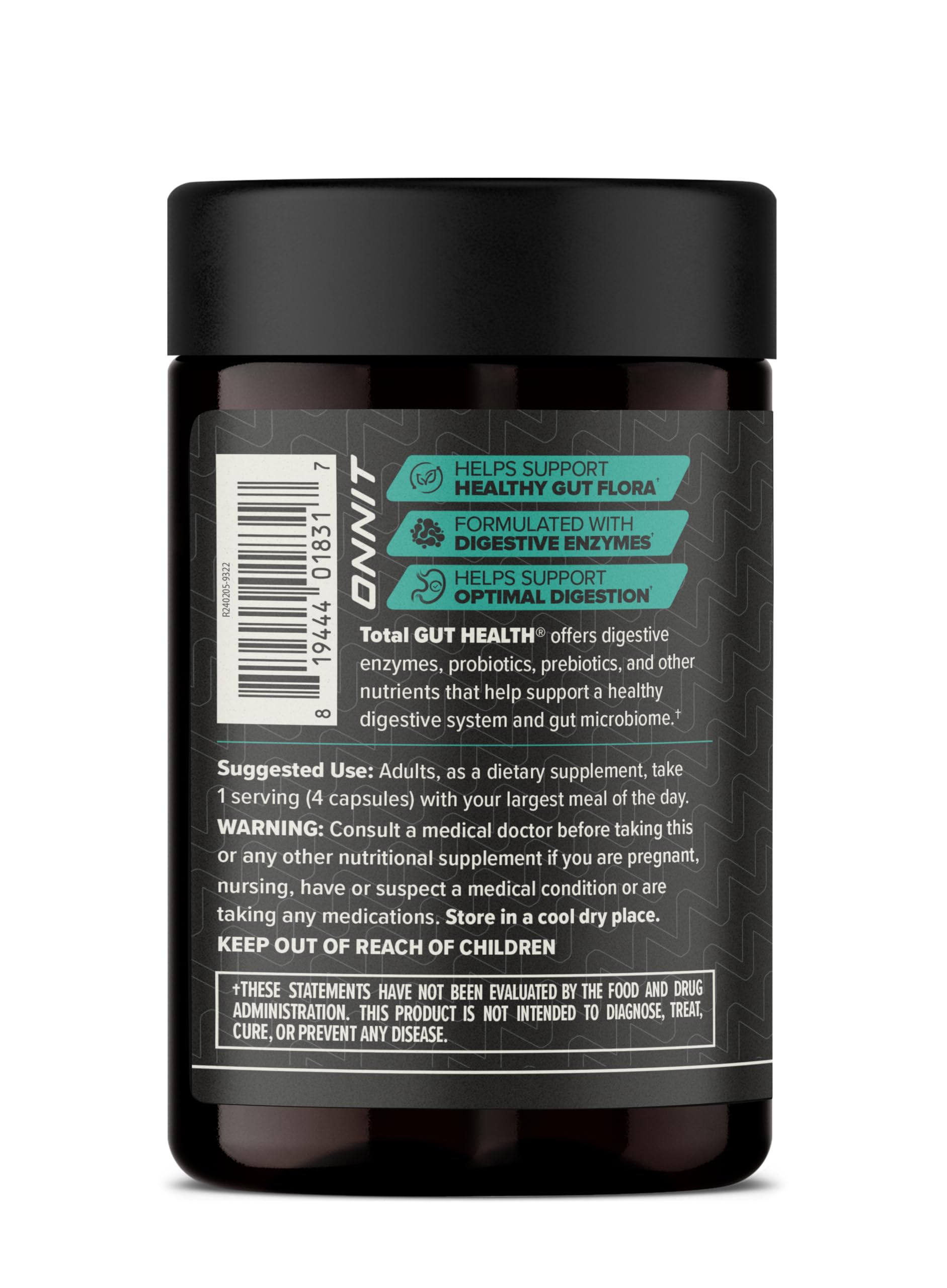 ONNIT Total a daily routine bottle with label details