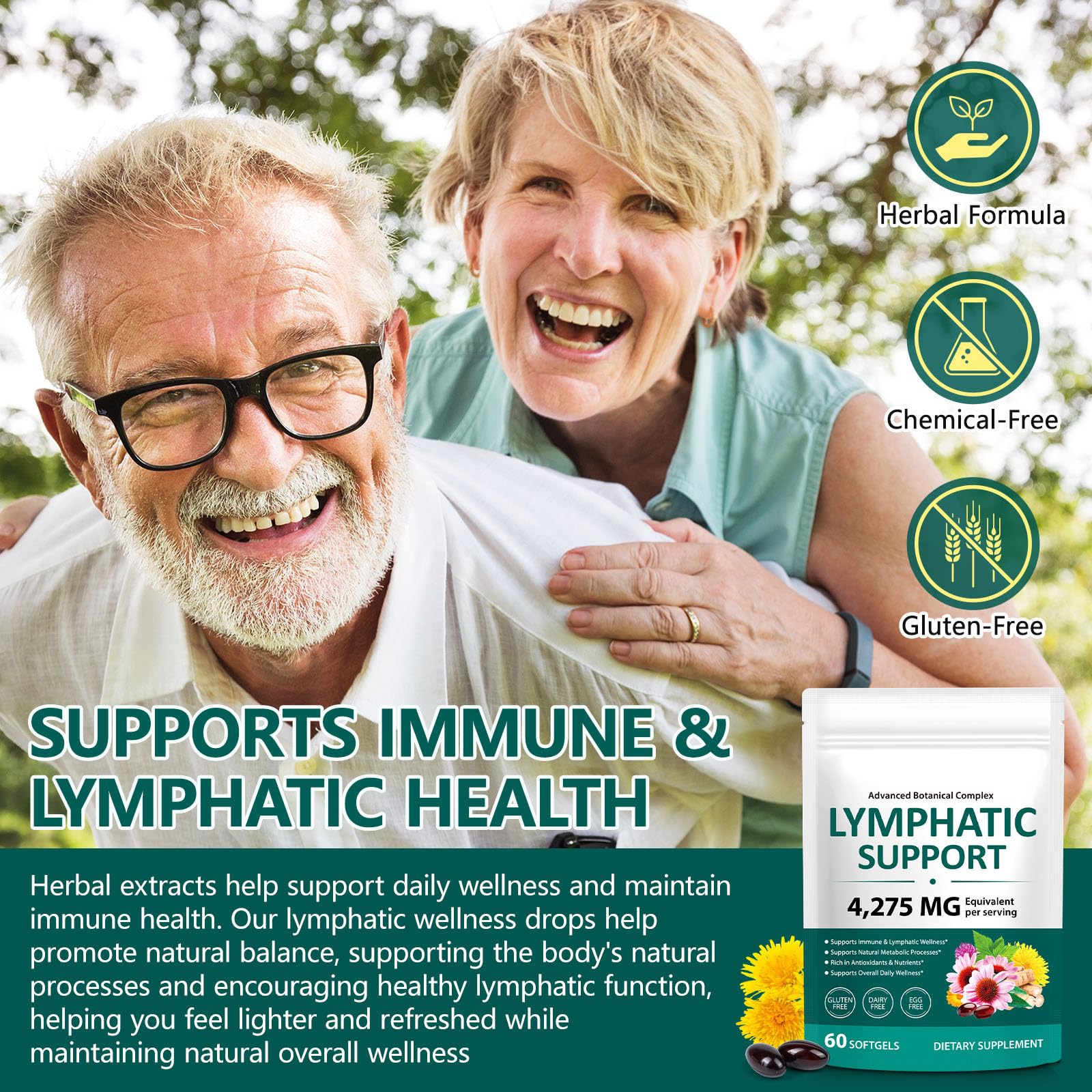 Onznoz Echinacea softgels in hand
