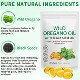 Onznoz Oregano Oil Capsules nutritional information label