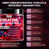 ooioo Creatine Monohydrate Gummies on a gym bench