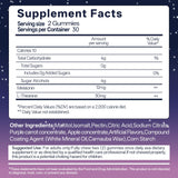 Oopeatol Melatonin Gummies with L-Theanine ingredients close-up