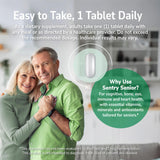 Open bottle of 21st Century Sentry Senior Tablets with tablets visible