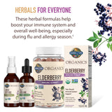 Open container of Garden of Life Elderberry Gummies with gummies visible
