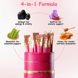 Open Dmtdnid Shilajit Honey Stick showing contents