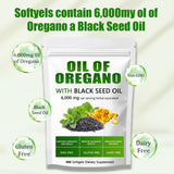 Open ixarco Oil of Oregano Softgels bottle with capsules