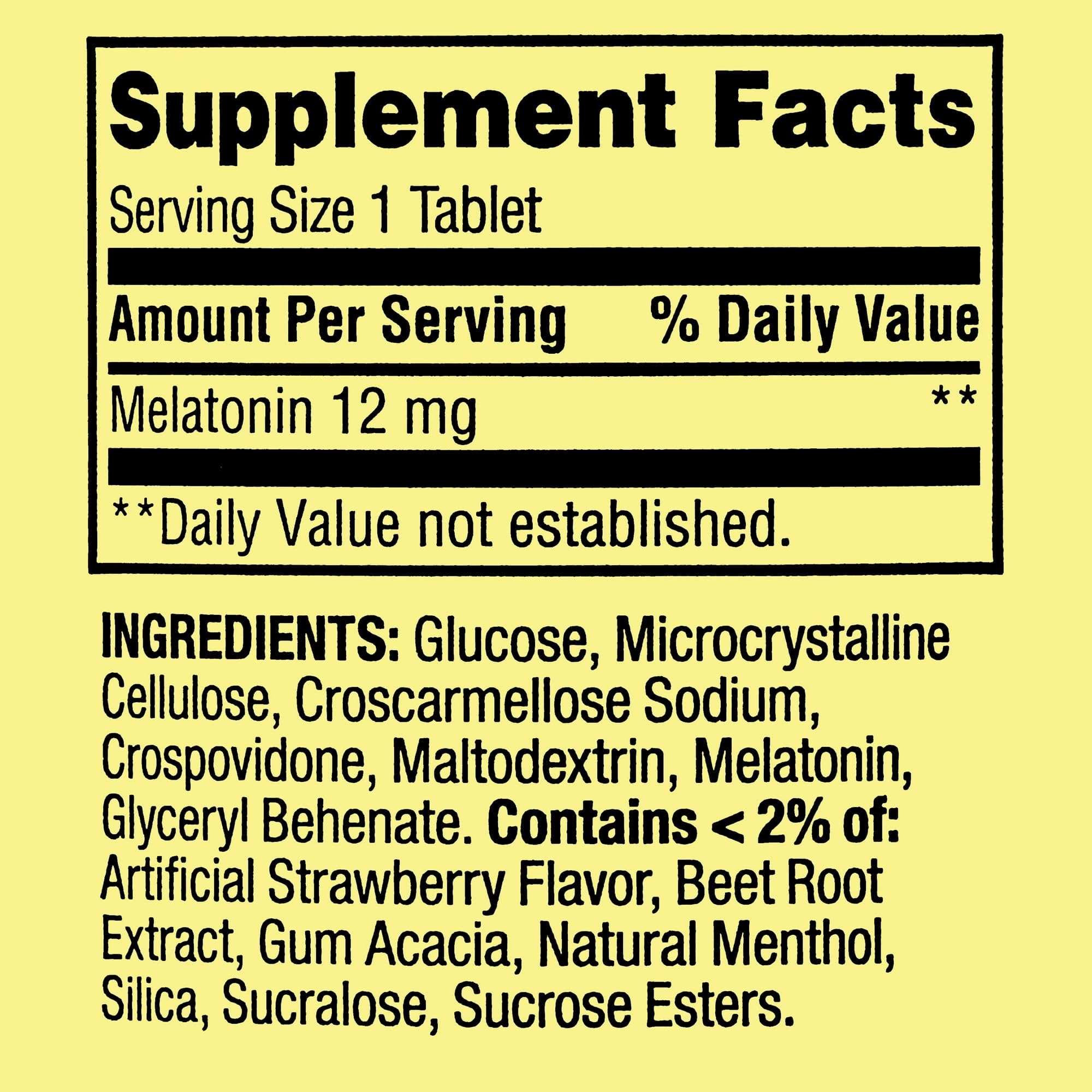 Open pack of Spring Valley Melatonin Gummies showing gummies