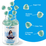 Open pack of Wellcatcher Acetyl L-Carnitine Gummies with gummies visible