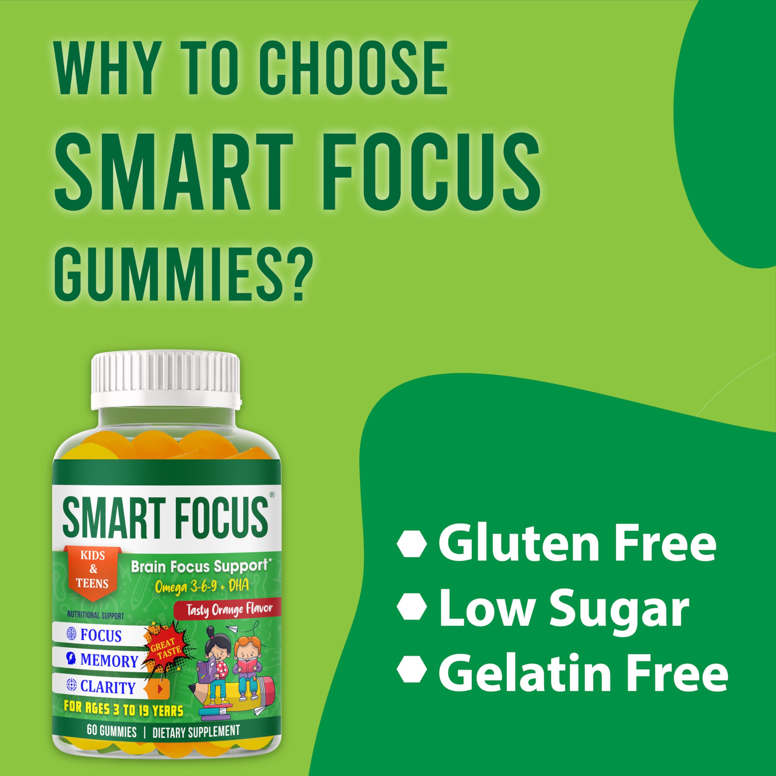 Open package of Generic Omega-3 Gummies for Kids with gummies visible
