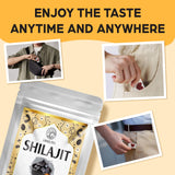 Open package of ORBILIVE Gold Shilajit Gummies