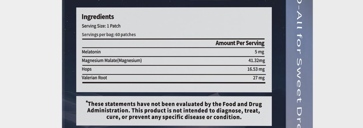 Open WLTHO Deep Sleep Patches pack displaying multiple patches