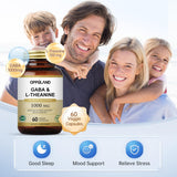 oppuland GABA & L-Theanine 60 Veggie Capsules side view