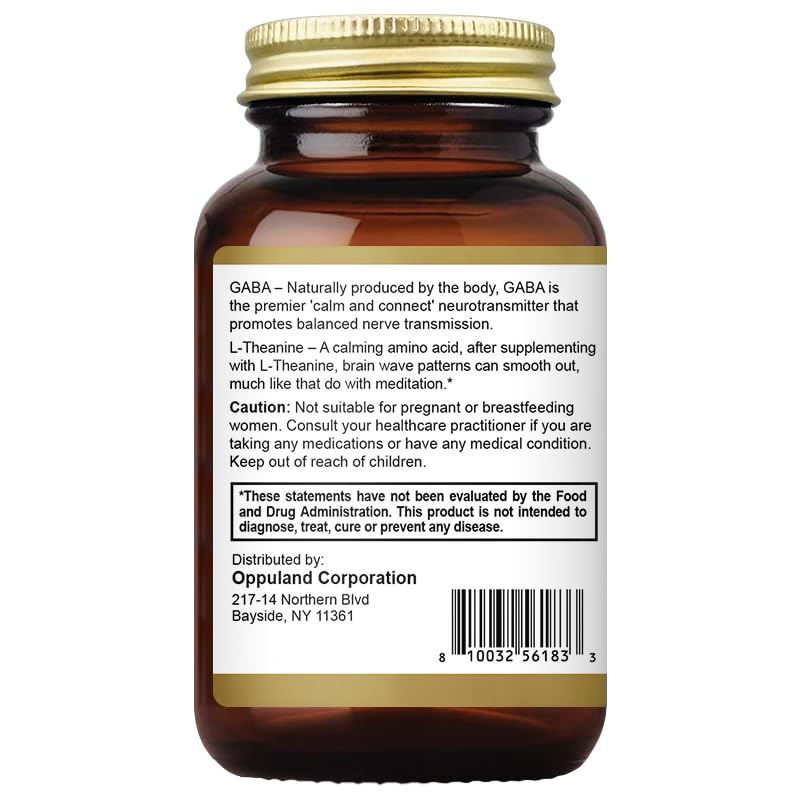 oppuland GABA & L-Theanine product packaging