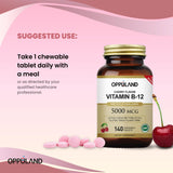 Oppuland Methyl B-12 5000mcg packaging with cherry flavour