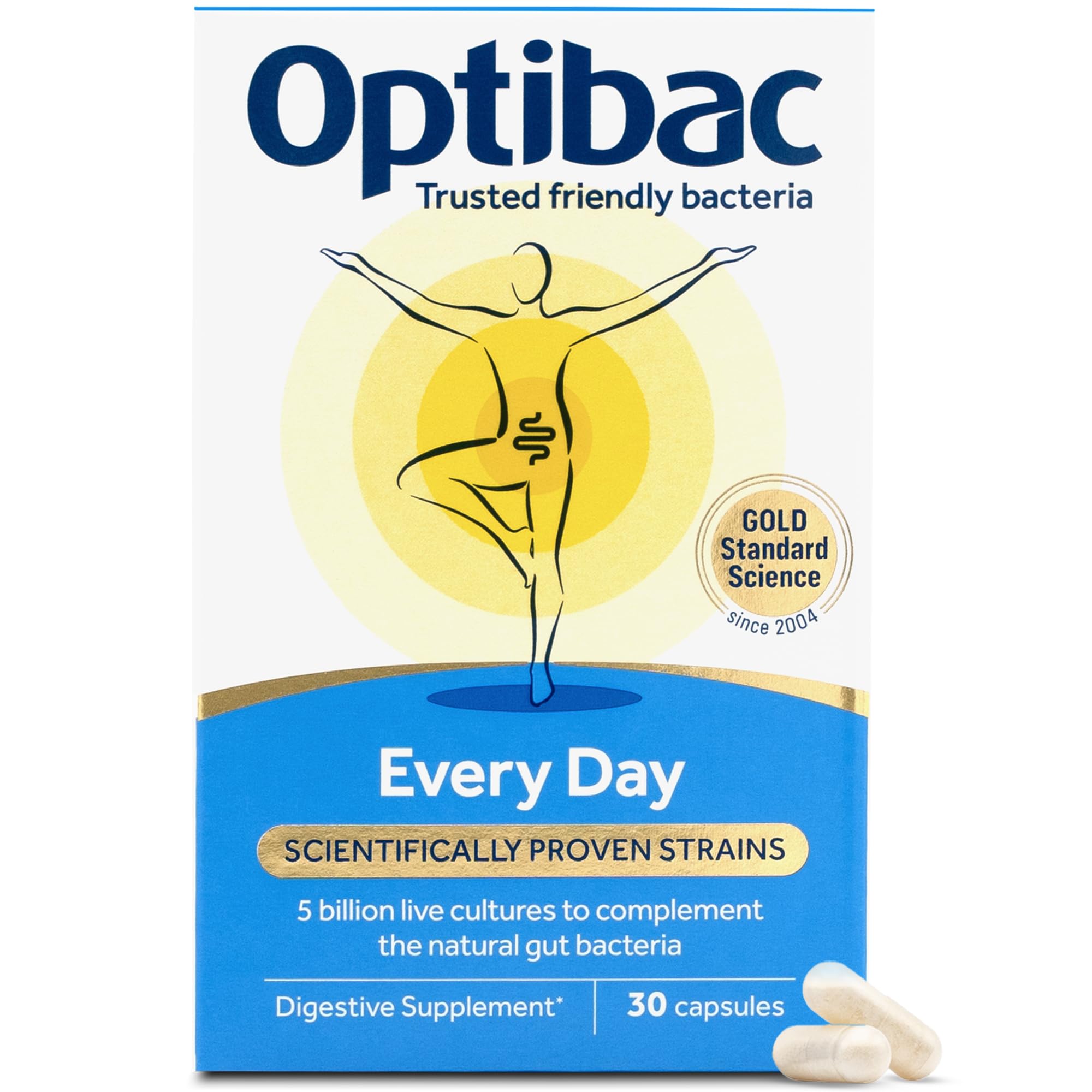 Optibac Probiotics Daily daily Balance 15g capsule bottle front view