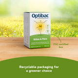 Optibac Probiotics Daily daily Support sachet next to a glass of water