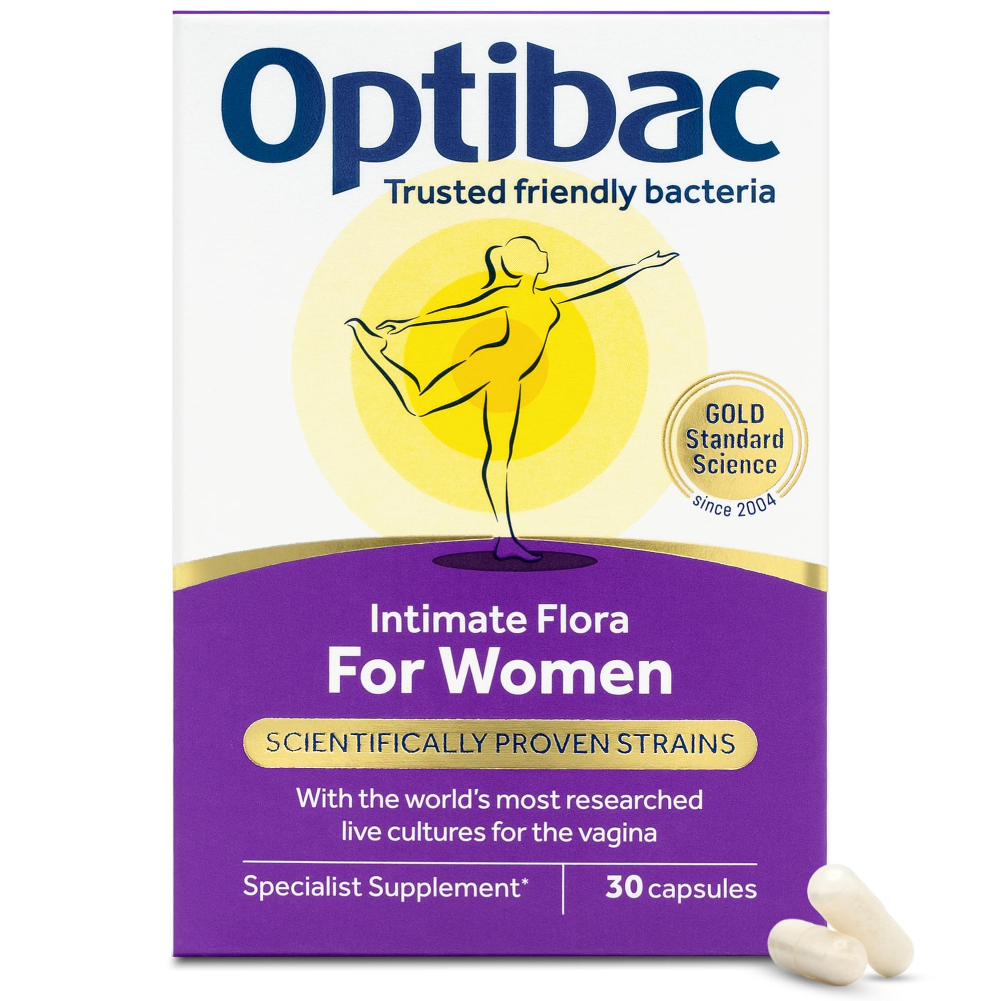 Optibac Probiotics Women's Probiotic 90 Capsules front view