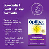 Optibac Probiotics Women's Probiotic 90 Capsules side view