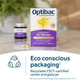 Optibac Probiotics Women's Probiotic capsules with a glass of water