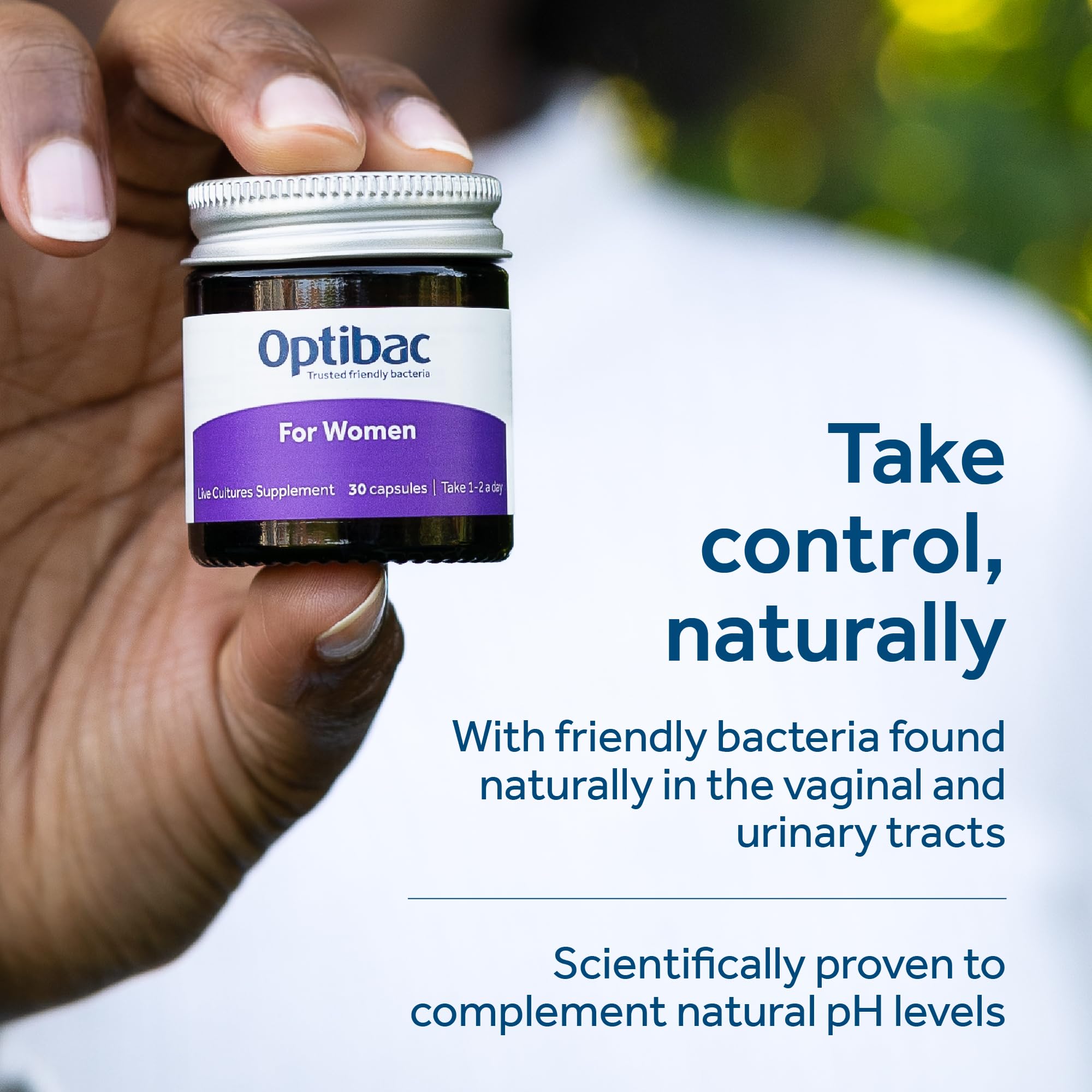 Optibac Probiotics Women's Probiotic capsules with a measuring spoon