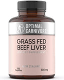 Optimal Carnivore Beef Liver Capsules front view with packaging