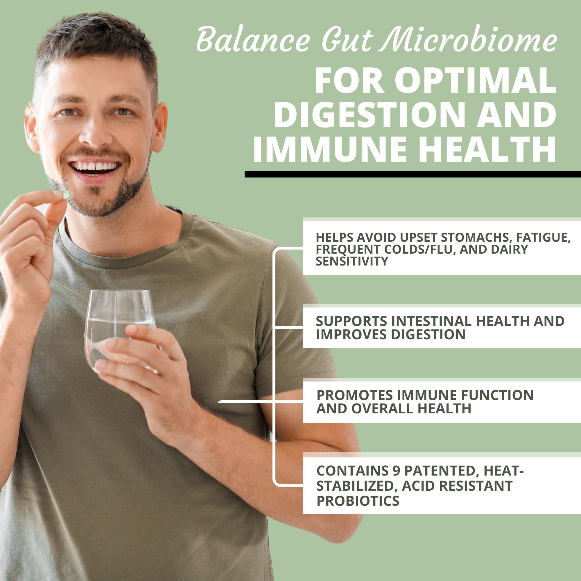 Optimal Flora Plus Probiotic Capsules bottle with label