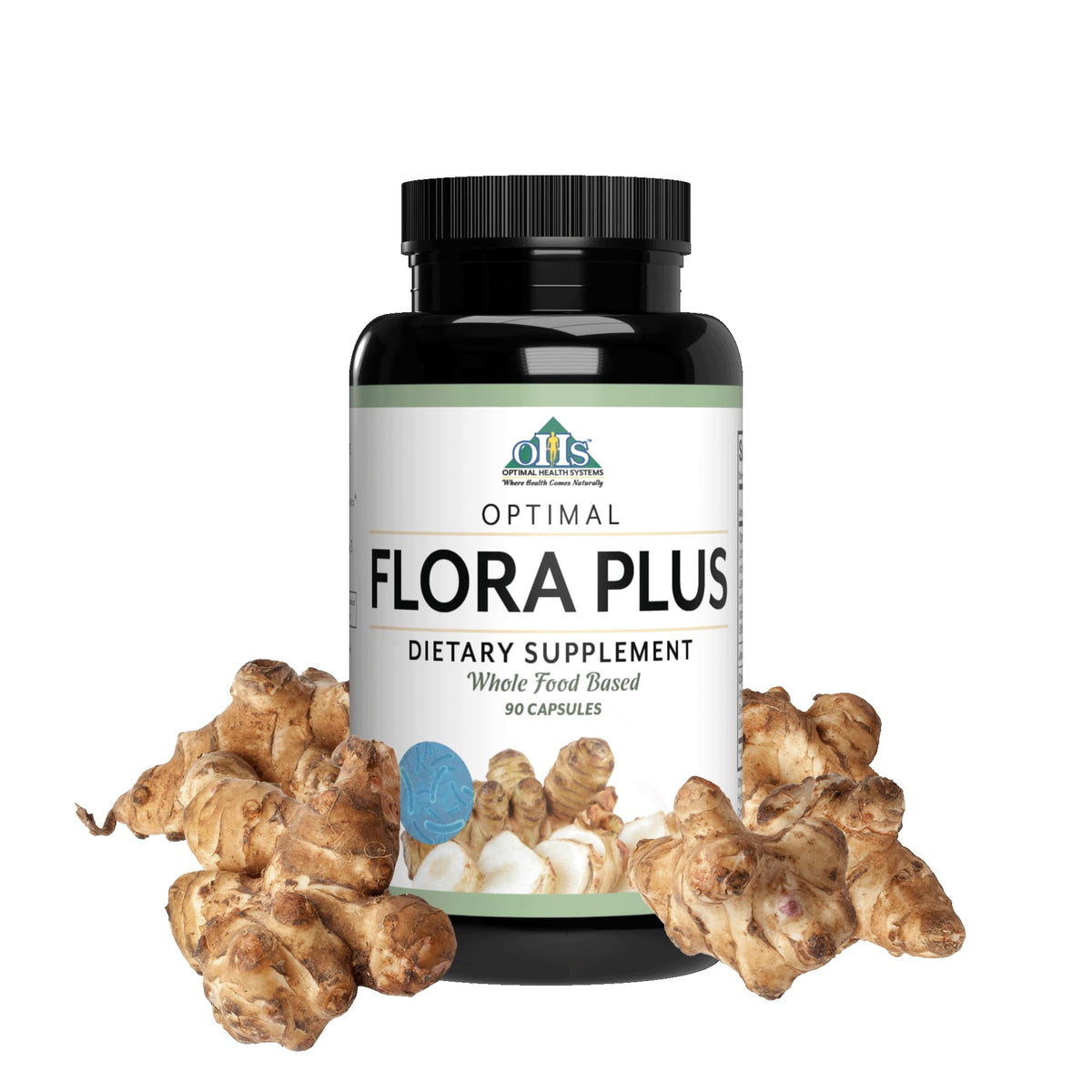 Optimal Flora Plus Probiotic Capsules front view
