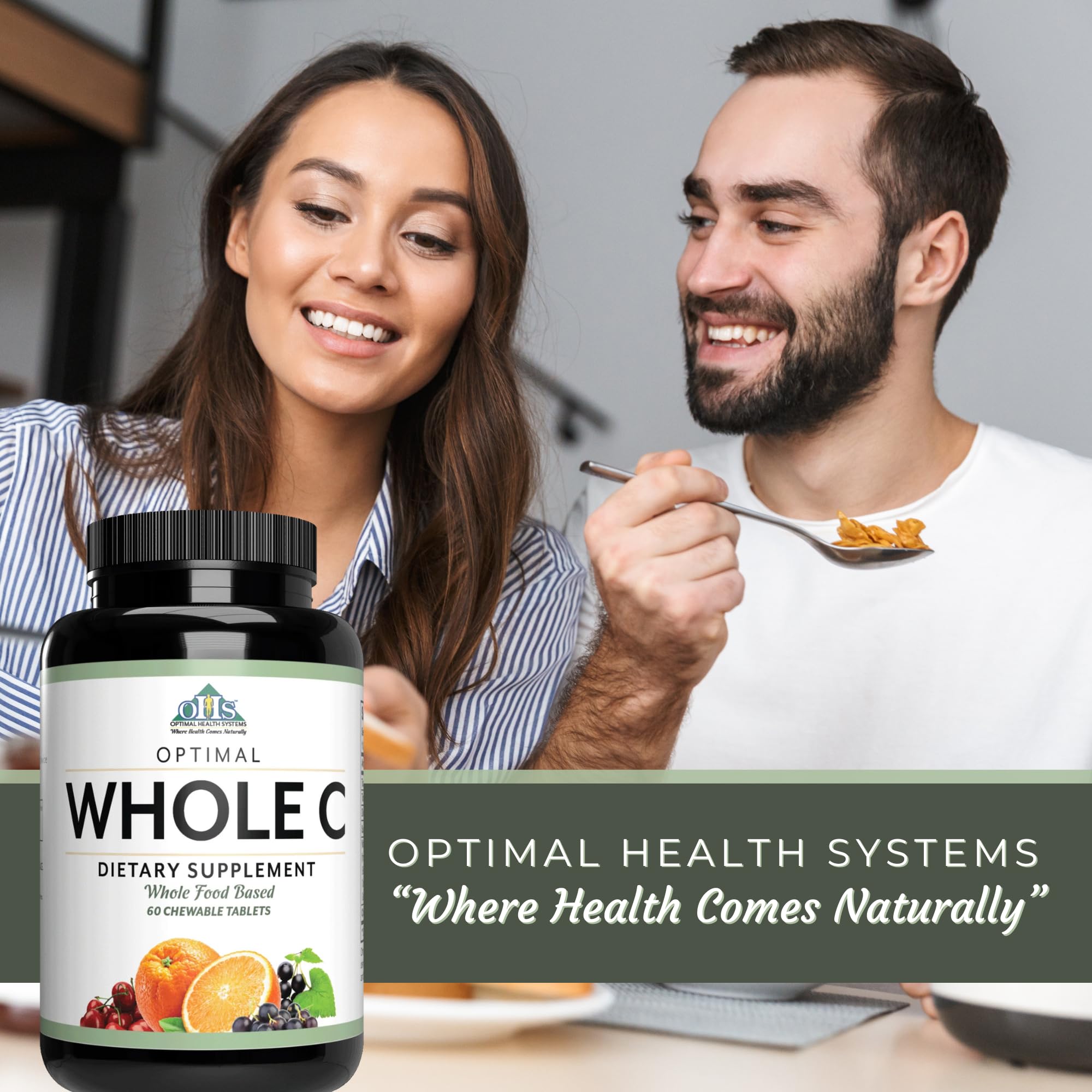 Optimal Health Systems Vitamin C Chewable Tablets with ingredients