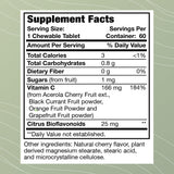 Optimal Health Systems Vitamin C Tablets packaging