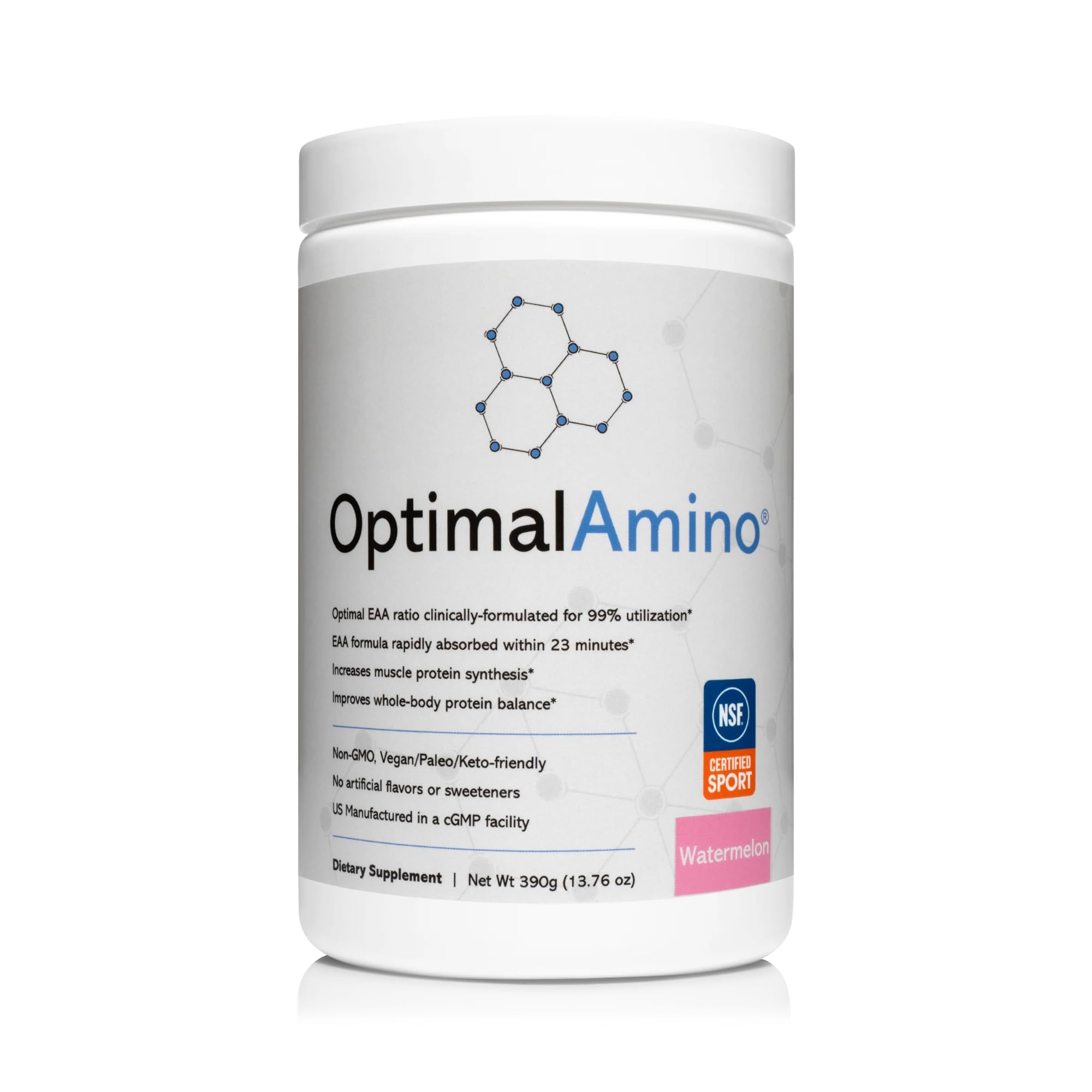 OptimalAmino Amino Acid Supplement 472g front view