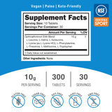 OptimalAmino Amino Acids Supplement 372g nutritional information