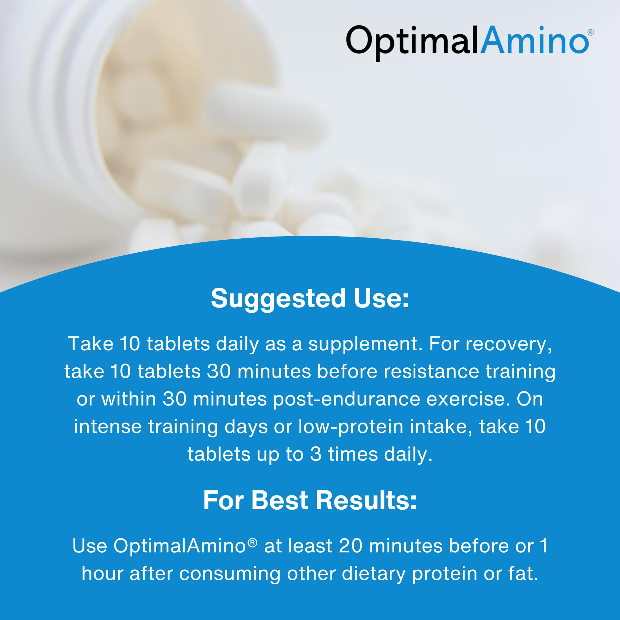 OptimalAmino Amino Acids Supplement 372g stick pack