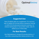 OptimalAmino Amino Acids Supplement 372g stick pack