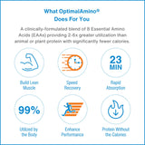 OptimalAmino BCAAs on-the-go stick pack displayed