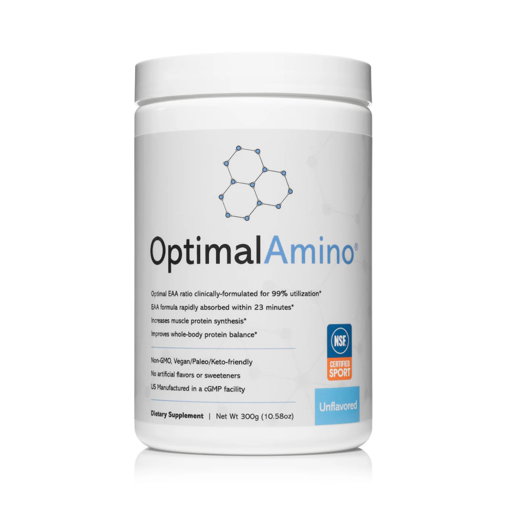 OptimalAmino Complete Amino Acid Profile 358g front view