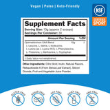 OptimalAmino Complete Amino Acid Supplement 490g powder side view