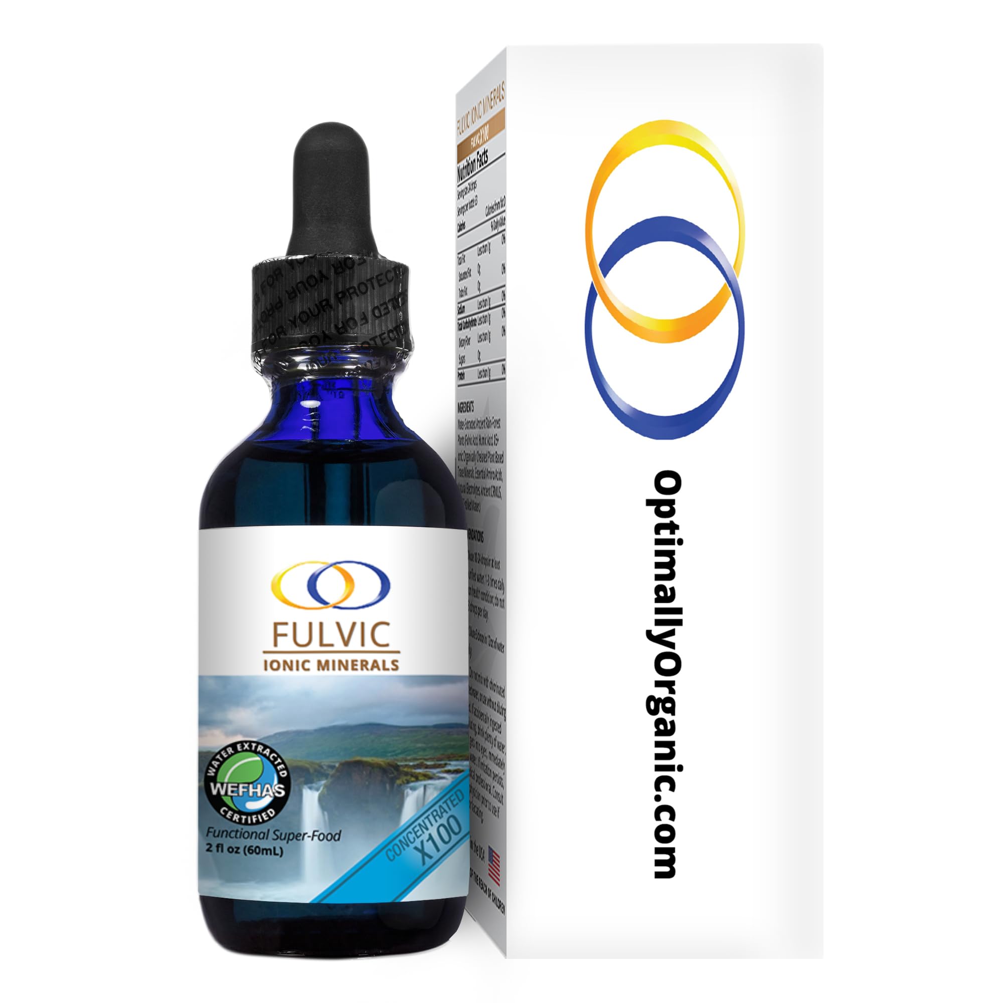 Optimally Organic Fulvic Ionic Minerals 57g packaging