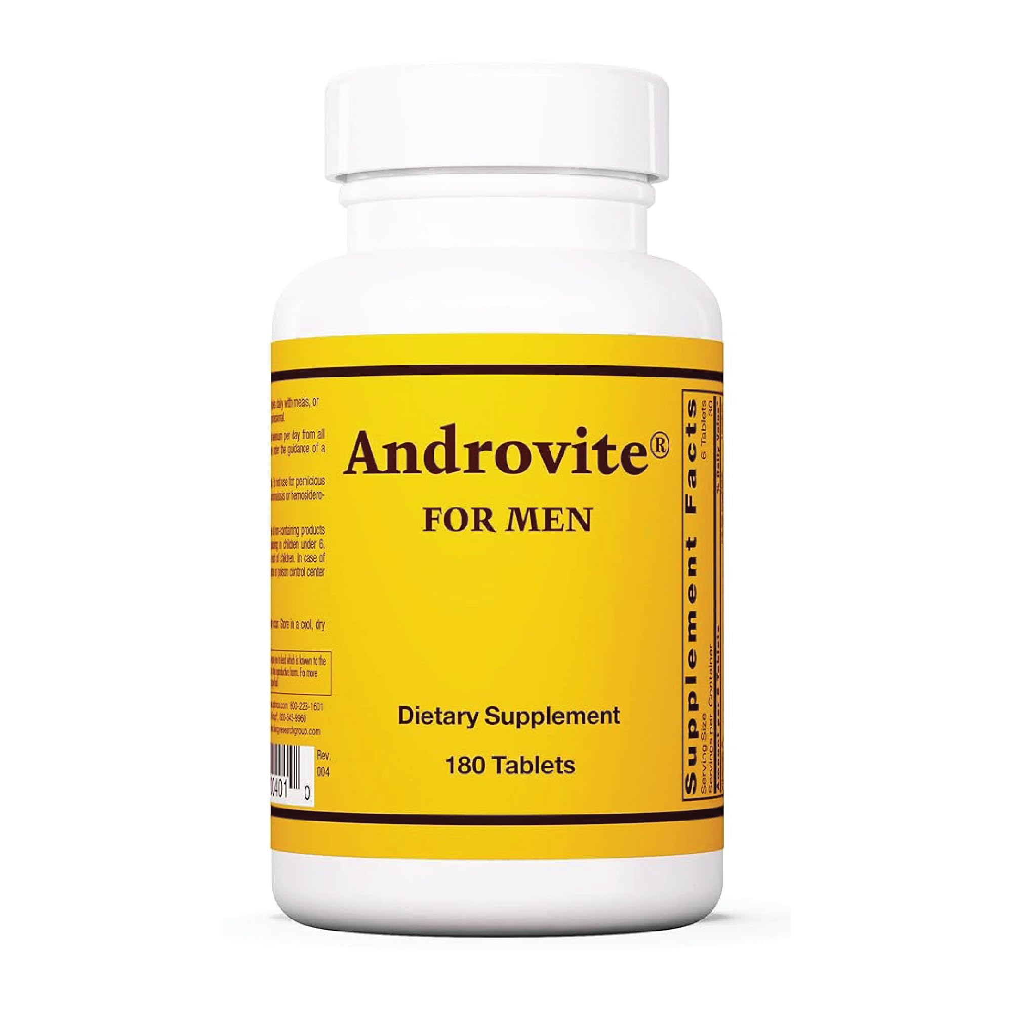 Optimox Androvite Blended Vitamin & Mineral Supplement front view